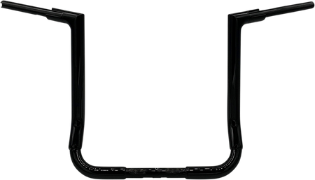 FBI Fat Baggers 1-1/2" EZ Flat Top Handlebars for 14-20 FLHT/FLHX & Trike - Black / 16"
