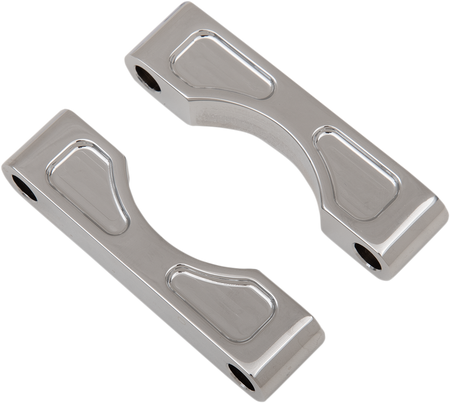 Klock Werks Tire Hugger Front Fender Mounting Block - 16"/17"/18"/19" / Chrome / Touring '83-'13