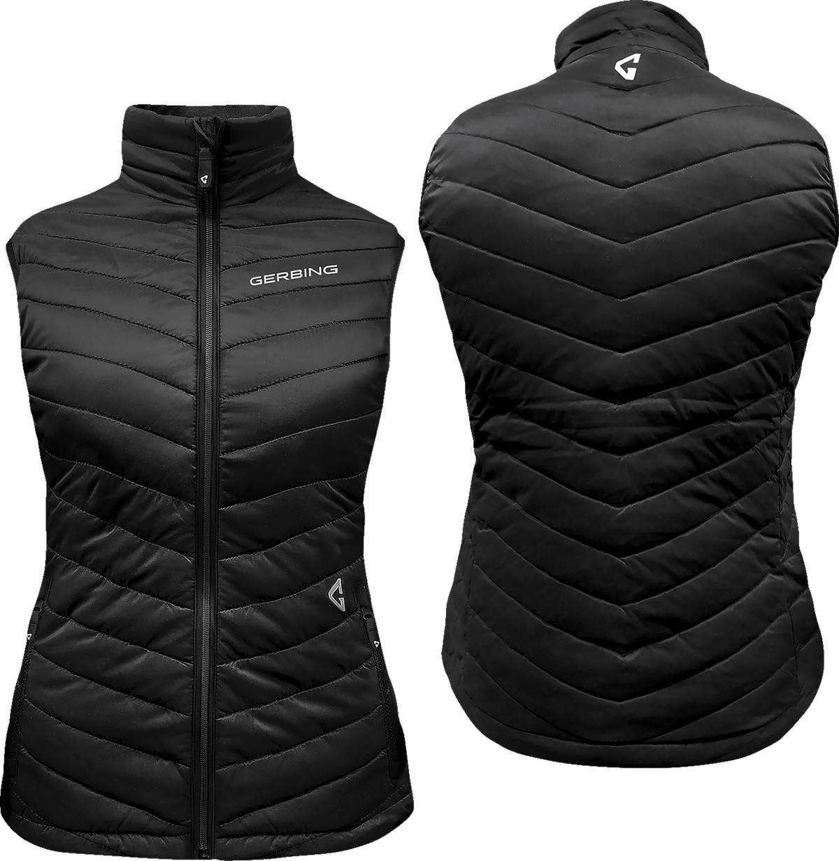 Gerbing Heated Clothing Womens 7V Khione Puffer Heated Vest 2.0 - Black