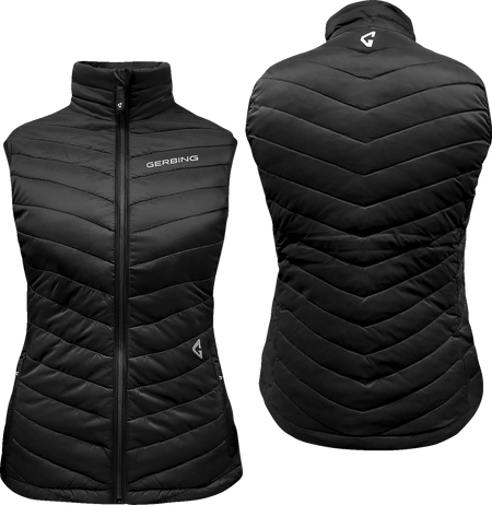 Gerbing Heated Clothing Womens 7V Khione Puffer Heated Vest 2.0 - Black