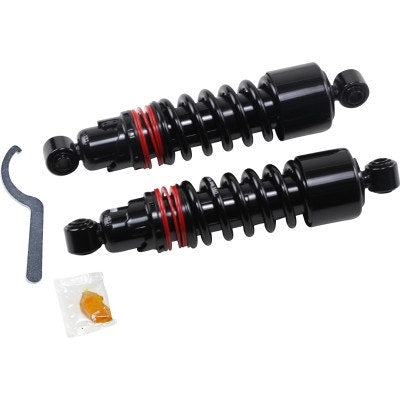 Burly Brand B28-1206B Black 11.5" Slammer Plus Lowering Shocks Harley Dyna 91-17