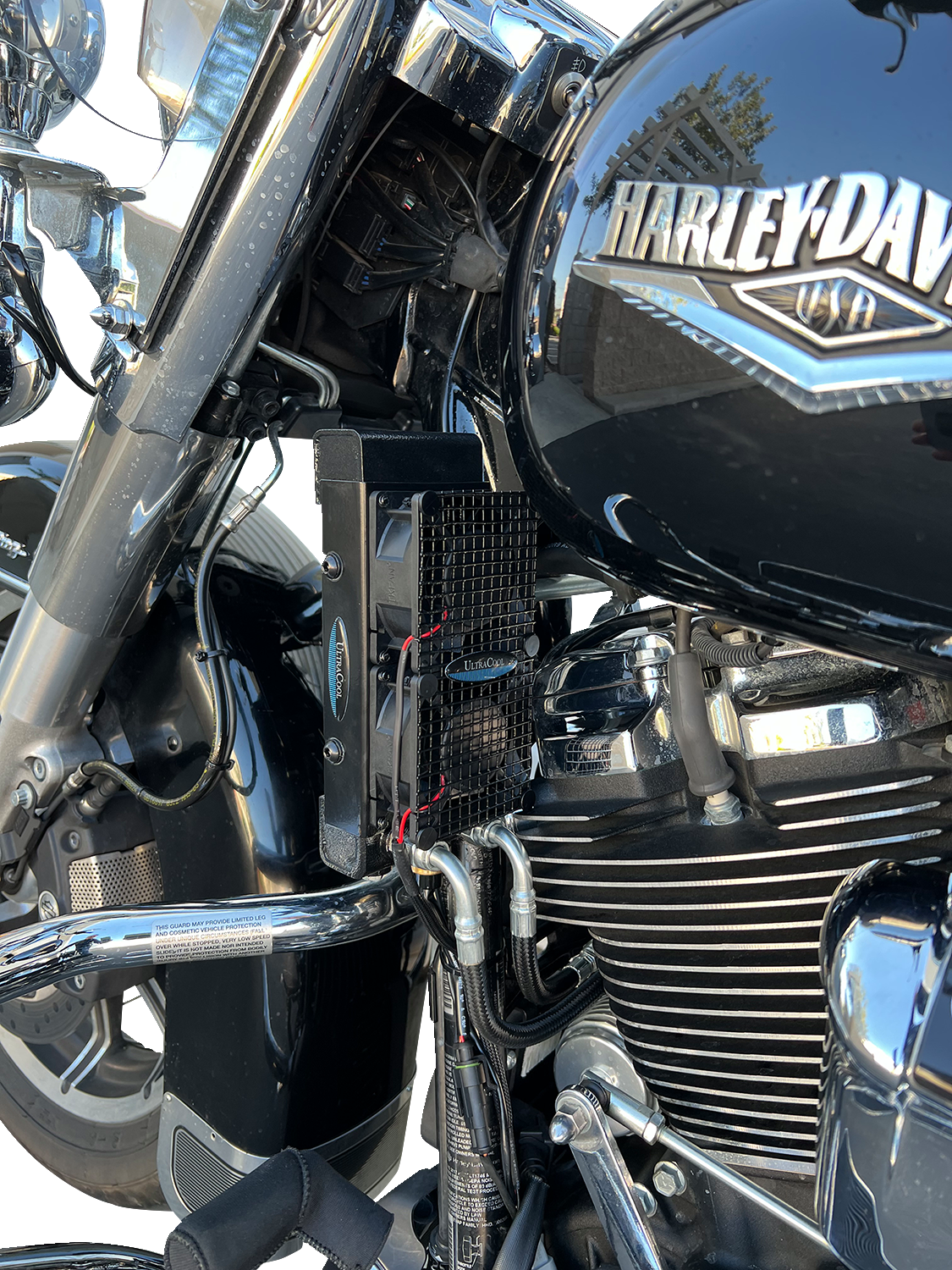 UltraCool SMT8-5N Naked Side Mount Oil Cooler Kit for 2017-2023 Harley-Davidson Touring & Trike - Naked Black