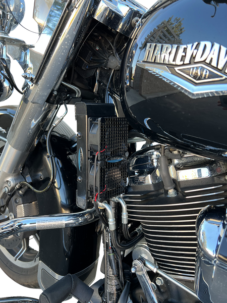 UltraCool SMT8-5N Naked Side Mount Oil Cooler Kit for 2017-2023 Harley-Davidson Touring & Trike - Naked Black