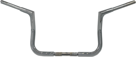 FBI Fat Baggers 1-1/4" EZ Flat Top Handlebars for Harley-Davidson FLH/X '86-'22 - Chrome / 10"