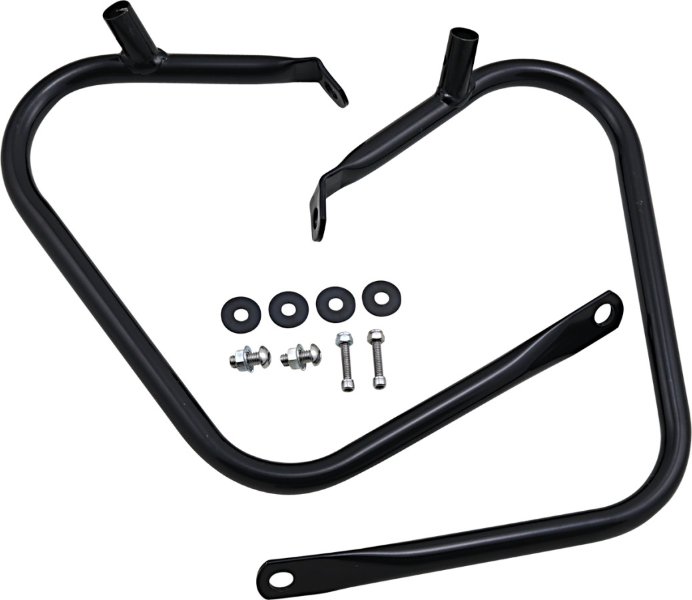 Drag Black Saddlebags Guards Support Kit OE Repl 4928309 Harley Touring 09-13