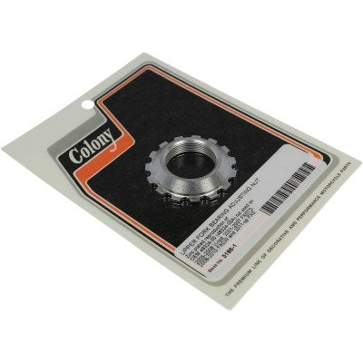 Colony 3186-1 Zinc Upper Fork Bearing Adjustment Nut 06-17 Harley Dyna 48324-00