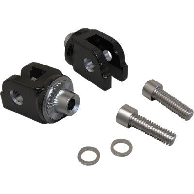 Ciro 60018 Foot Peg Mount Black Steel Rider Footrest Harley Softail 18-Up