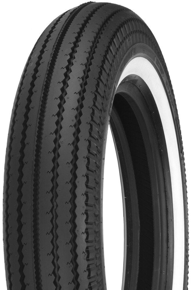 Shinko 87-4626 Tire 270 Super Classic Front or Rear Tire 4.00-18 64H Whitewall