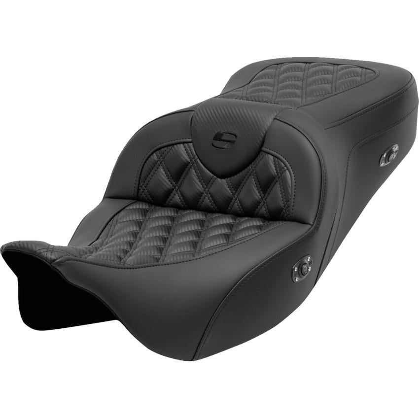 Saddlemen Carbon Fiber LS Heated Roadsofa Seat W/O Backrest Harley 08-23 Touring