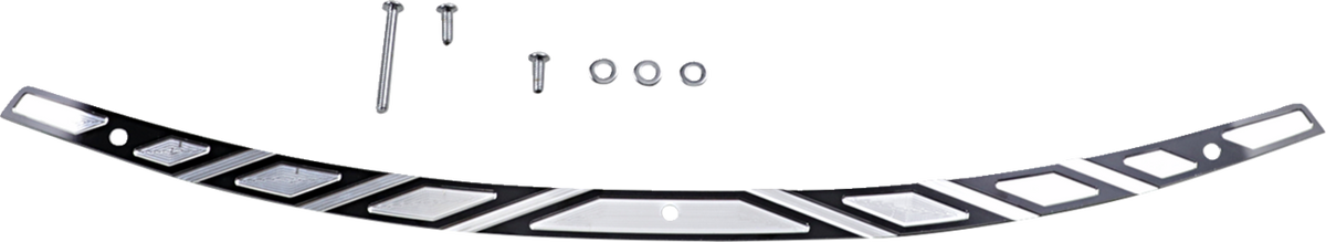 Klock Werks Flare Series Windshield Trim - '14-'25 FLH / Aztec - Black Contrast