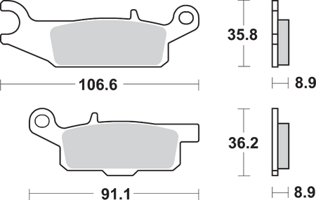 SBS SI Off-Road Sintered Brake Pads for Select 1983-2026 Models