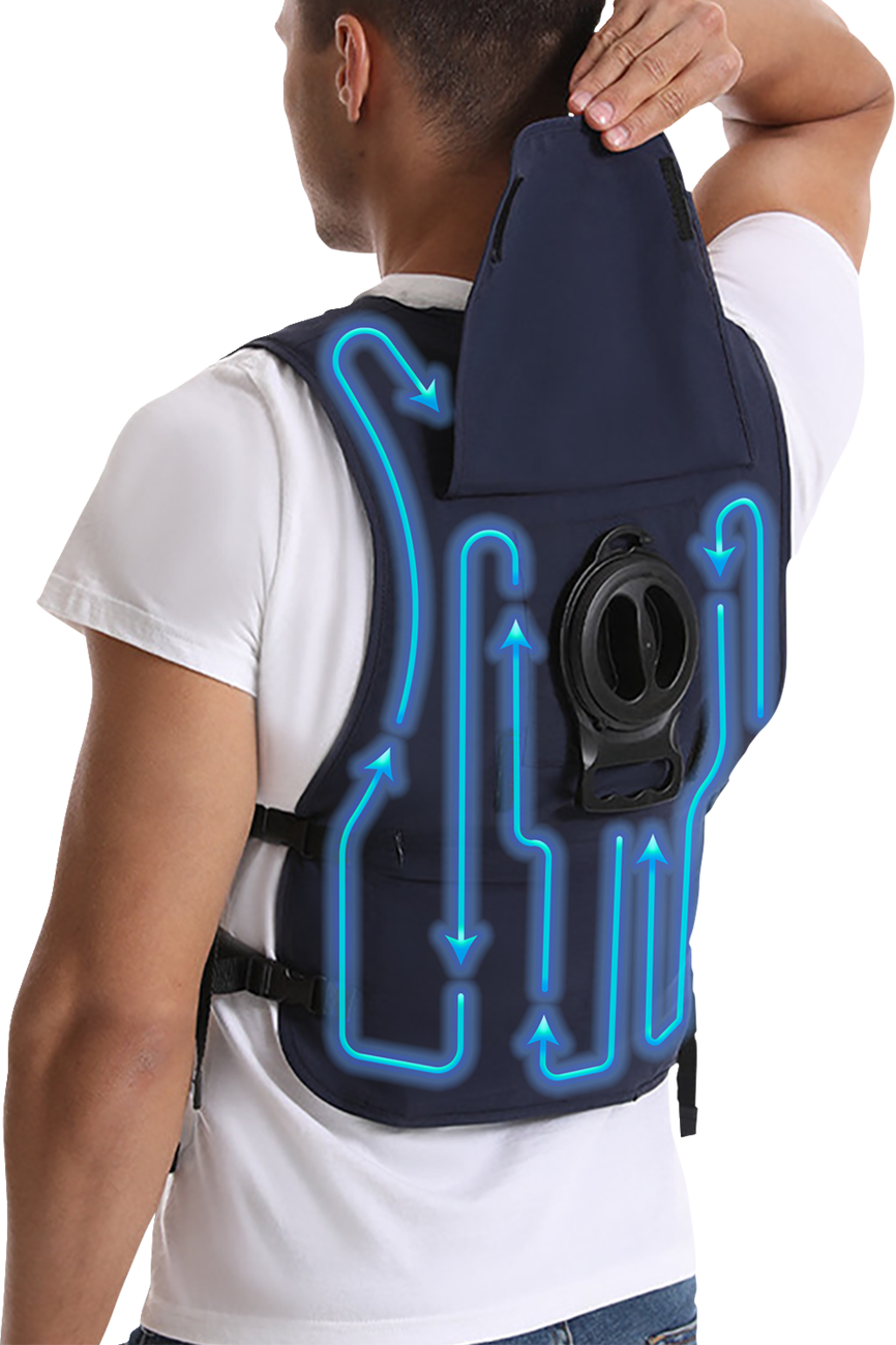 Gerbing Heated Clothing 5V Touch Button Circulatory Cooling Vest - Blue