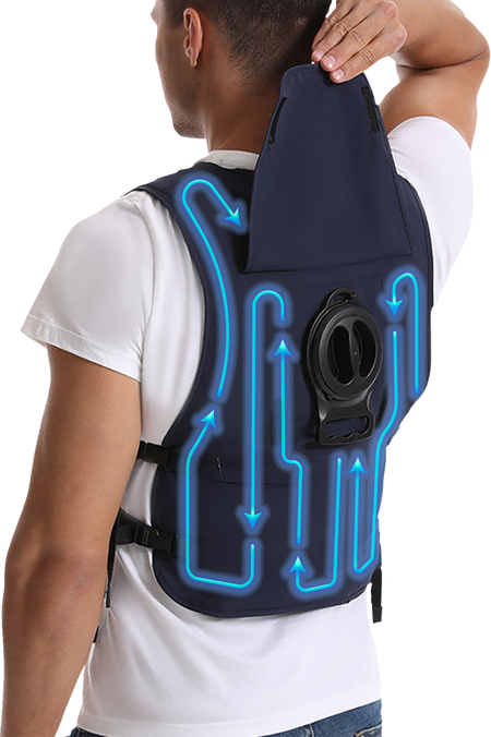 Gerbing Heated Clothing 5V Touch Button Circulatory Cooling Vest - Blue