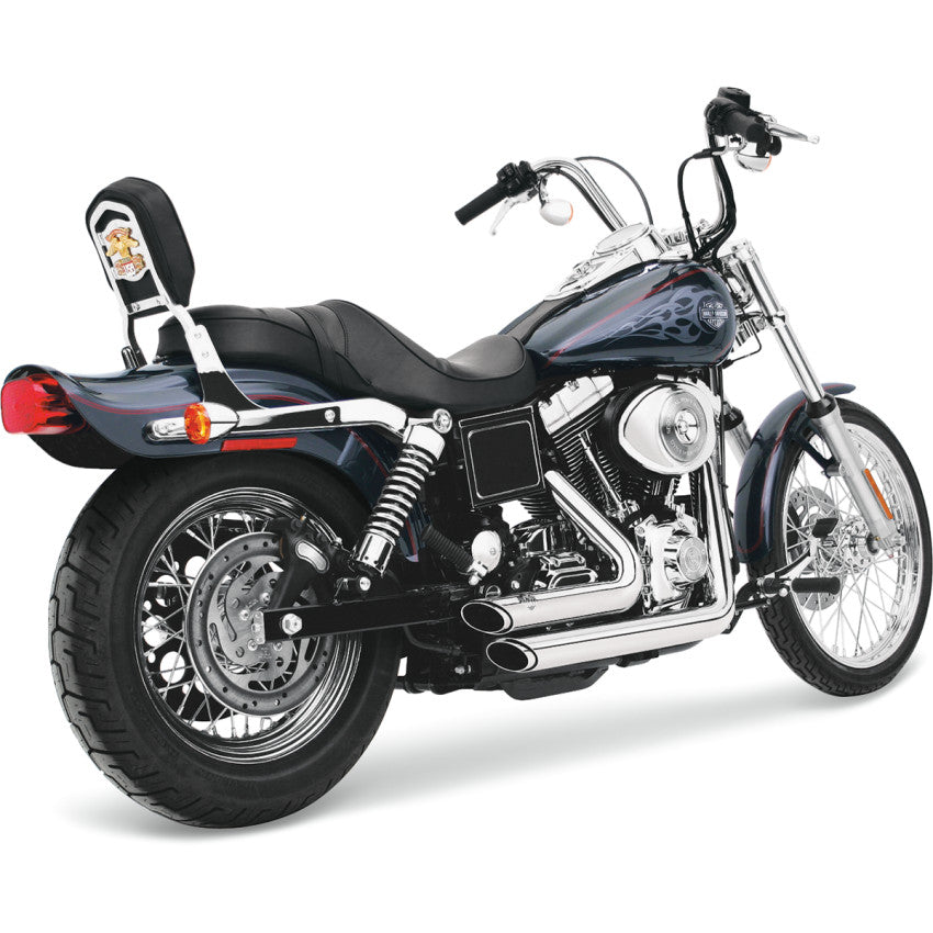 Vance & Hines 17214 Shortshots Staggered Exhaust System - Chrome - Dyna