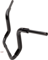 FBI Fat Baggers 1-1/2" EZ Round Top Handlebars for 14-20 FLHT/FLHX & Trike - Black / 12"