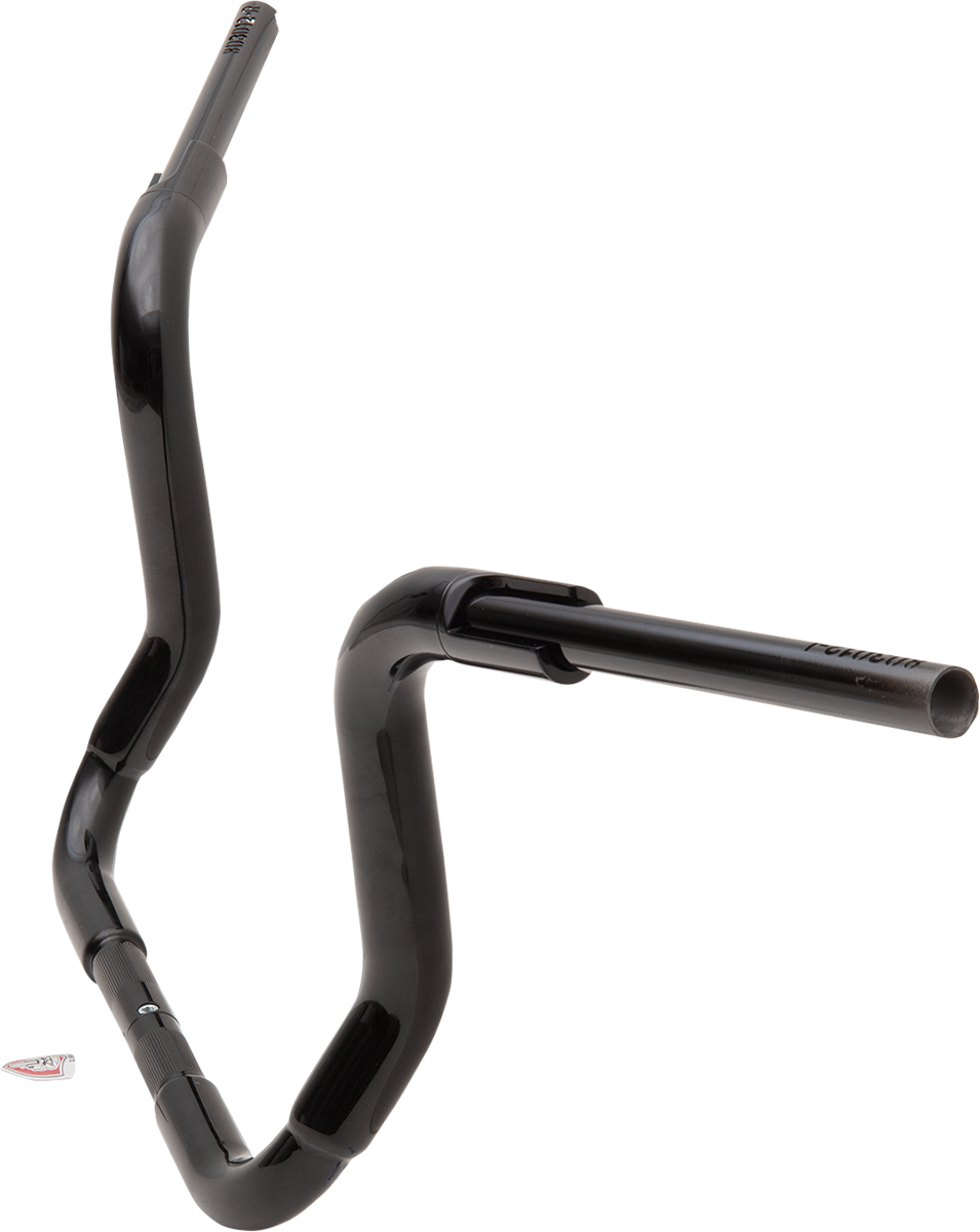 FBI Fat Baggers 1-1/2" EZ Round Top Handlebars for 14-20 FLHT/FLHX & Trike - Black / 12"