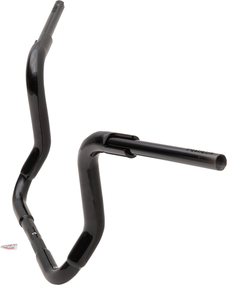 FBI Fat Baggers 1-1/2" EZ Round Top Handlebars for 14-20 FLHT/FLHX & Trike - Black / 12"