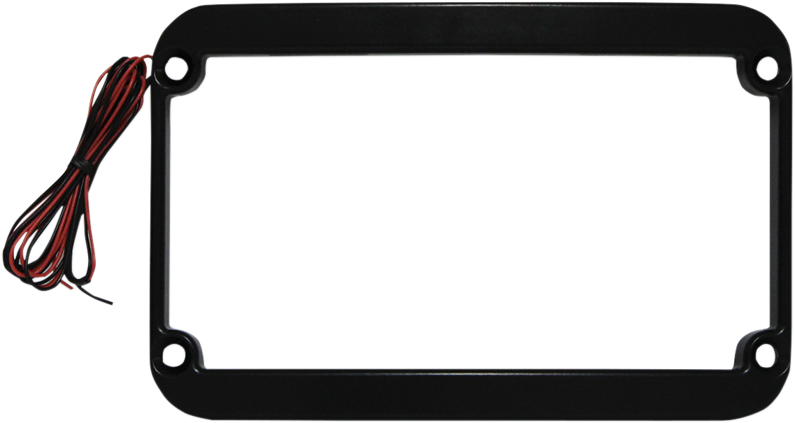 Klock Werks The One Rear Fender Lighted License Frame - Black