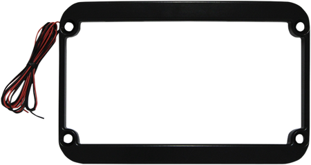Klock Werks The One Rear Fender Lighted License Frame - Black