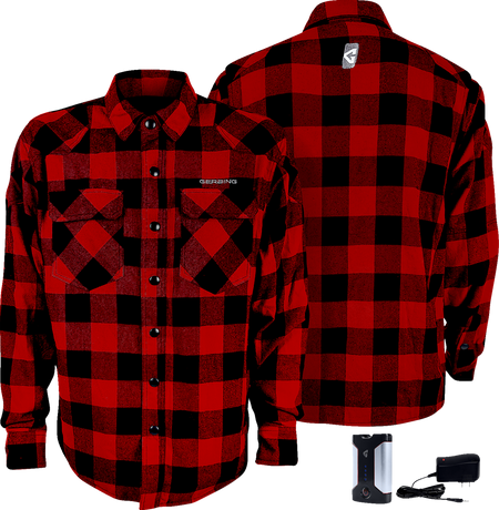 Gerbing Heated Clothing 7V Battery Powered Heated Flannel Shirt
