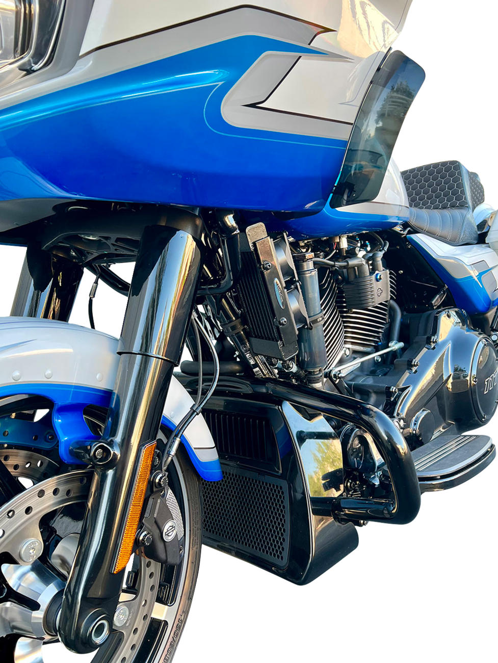 UltraCool SMT8-8N Naked Oil Cooler Kit with Dual Fans for 2023-2026 Harley-Davidson Touring & Trike - Black