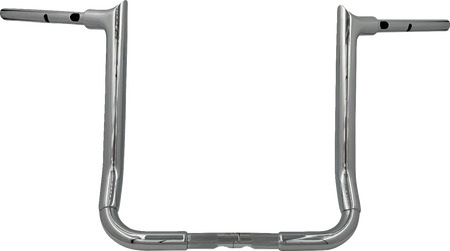 FBI 1-1/2" EZ Pointed Top Handlebars for 24-25 FLHX, 23-25 FLHXSE, 25 FLHXU - Chrome / 16"