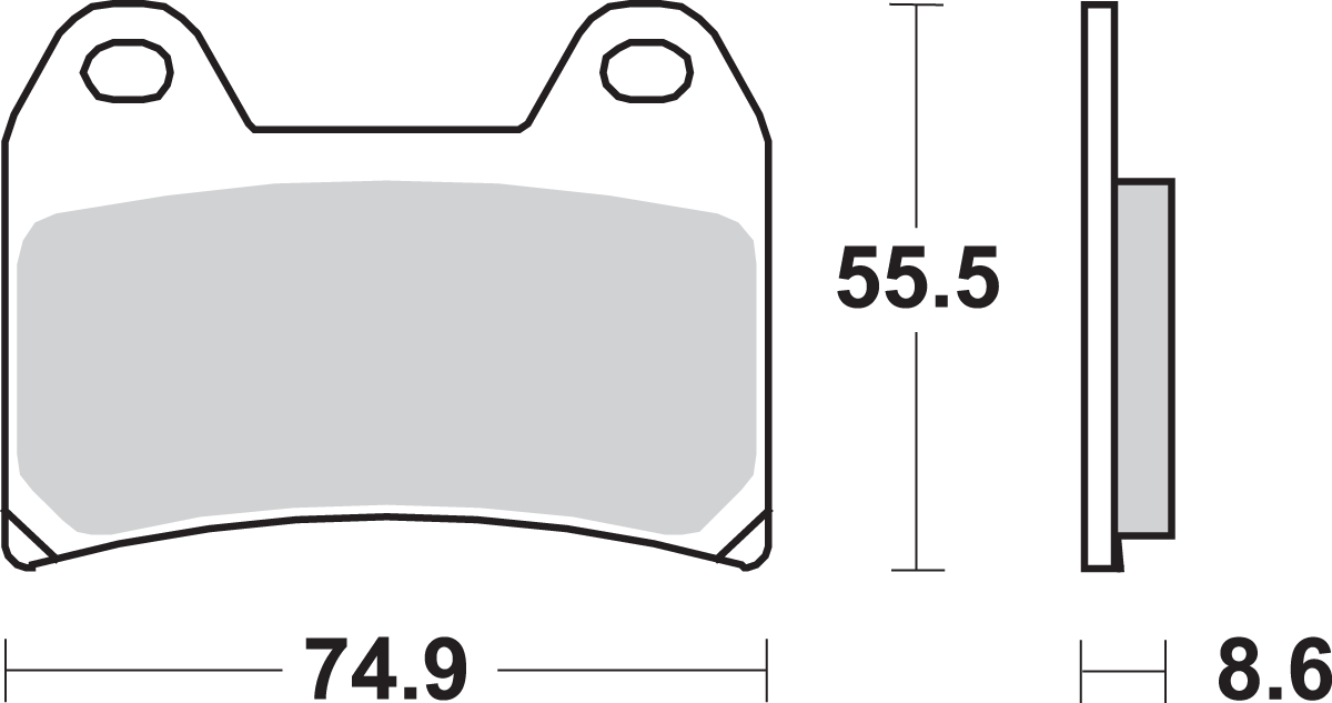 SBS Street Excel Sintered Brake Pads for Select 1996-2026 KTM Models