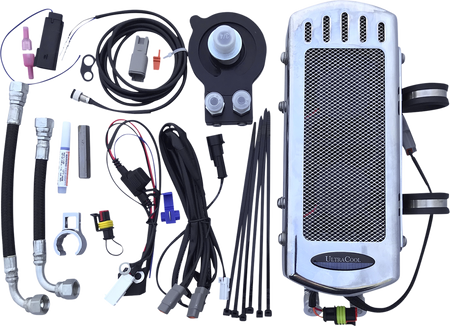 UltraCool SMS8-1 3.0 Side Mount Oil Cooler Kit with Fan for 2018-2025 Harley-Davidson Softail