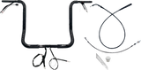 FBI 1-1/4" Round Top Pre-Wired Handlebars for 24-25 FLHX, 25 FLHXU, 23-25 FLHXSE - Black / 16"