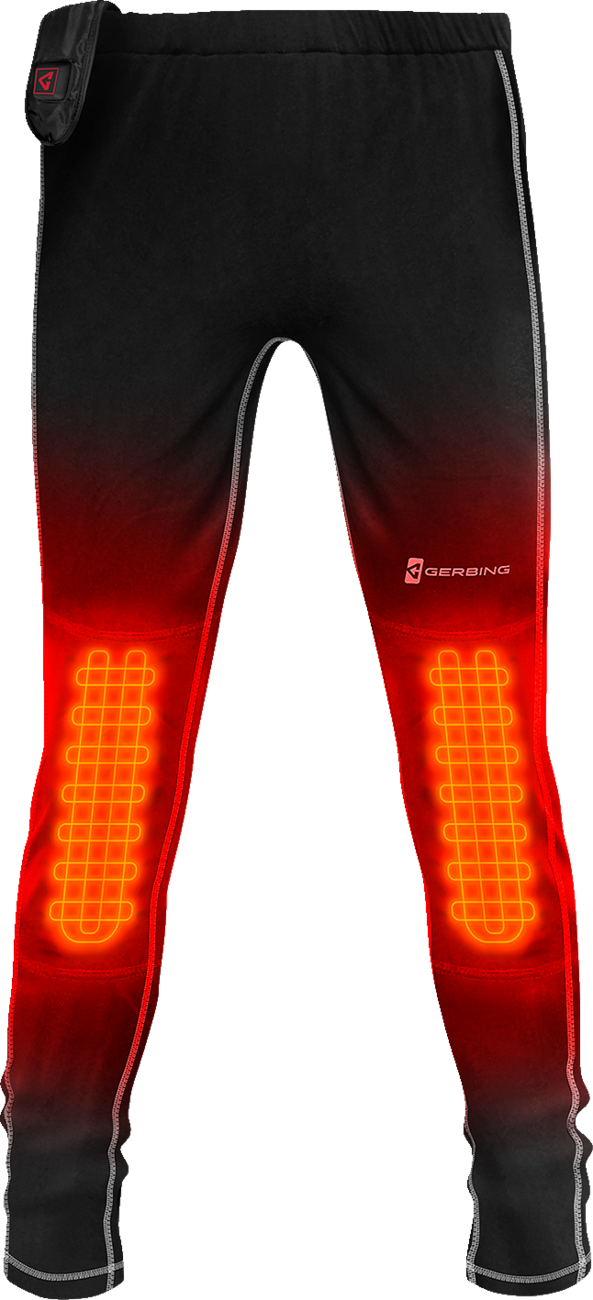 Gerbing Heated Clothing Womens 7V Battery Powered Heated Base Layer Pants - Black