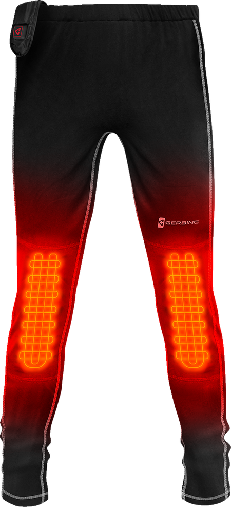 Gerbing Heated Clothing Womens 7V Battery Powered Heated Base Layer Pants - Black