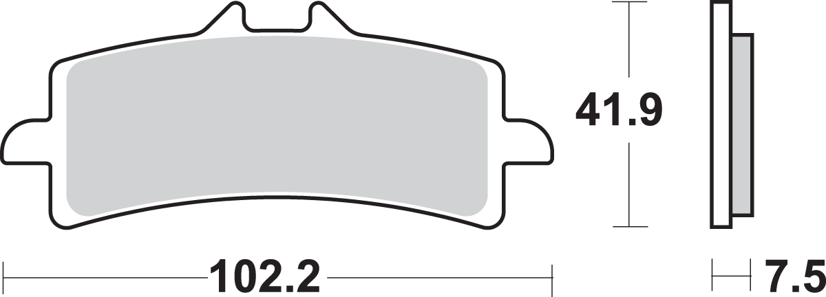 SBS Street Excel Sintered Brake Pads for Select 2006-2023 MV Agusta Models