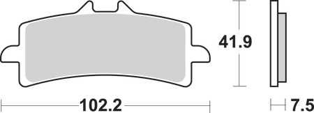 SBS Street Excel Sintered Brake Pads for Select 1983-2026 Yamaha Models