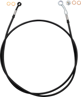 FBI Fat Baggers EZ Install Brake Line for 2008-2026 Harley-Davidson Touring - FLTR '15-'25 / FLHR '14-'25 / Black Braid / 66"