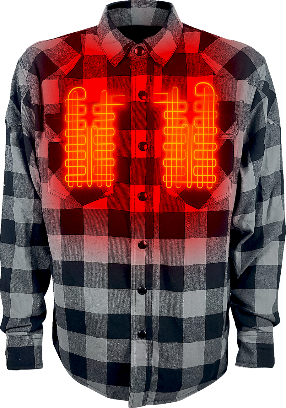 Gerbing Heated Clothing 7V Battery Powered Heated Flannel Shirt