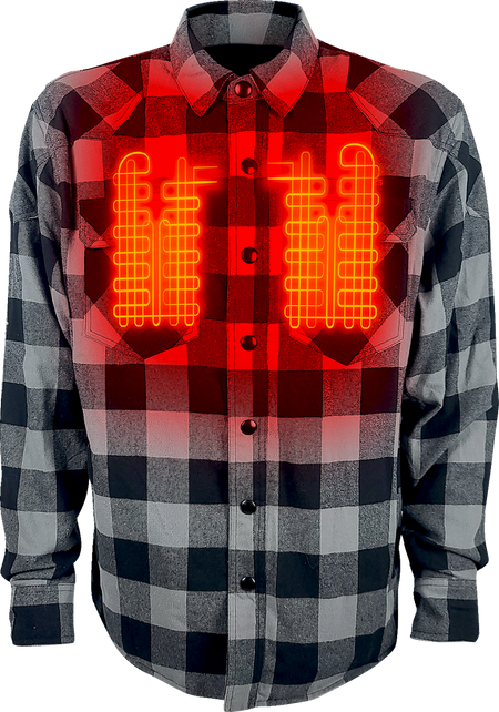 Gerbing Heated Clothing 7V Battery Powered Heated Flannel Shirt