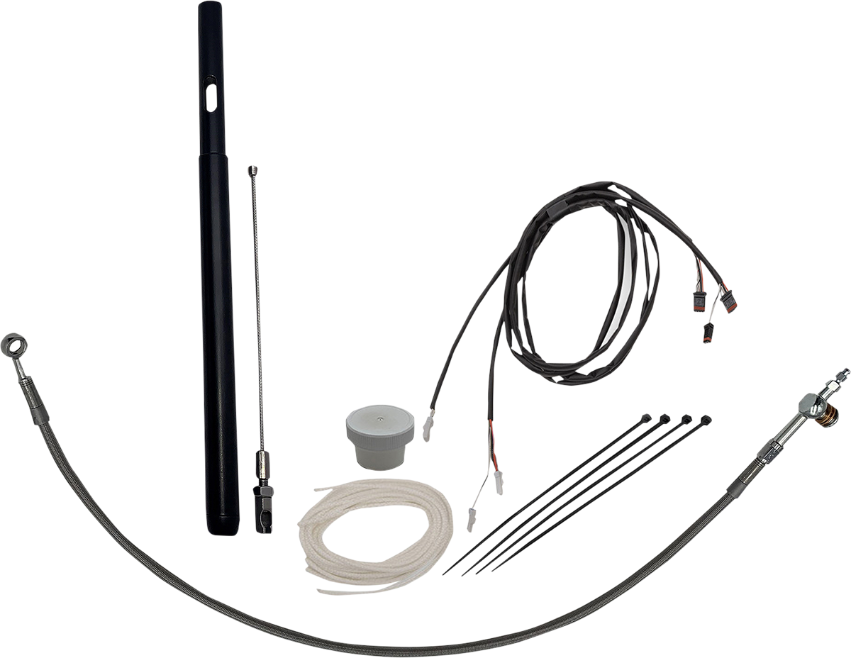 FBI Fat Baggers Control Installation Kit for 2014-2023 Harley-Davidson Touring - FLH/X '21-'23 / Braided / +8"