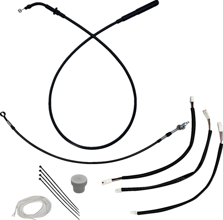 FBI EZ Install Upper Clutch Kit - Quick Connect for 2021-2026 H-D Touring - FLH/X '23-'26 / FLTR '23-'26 / Black / 10"