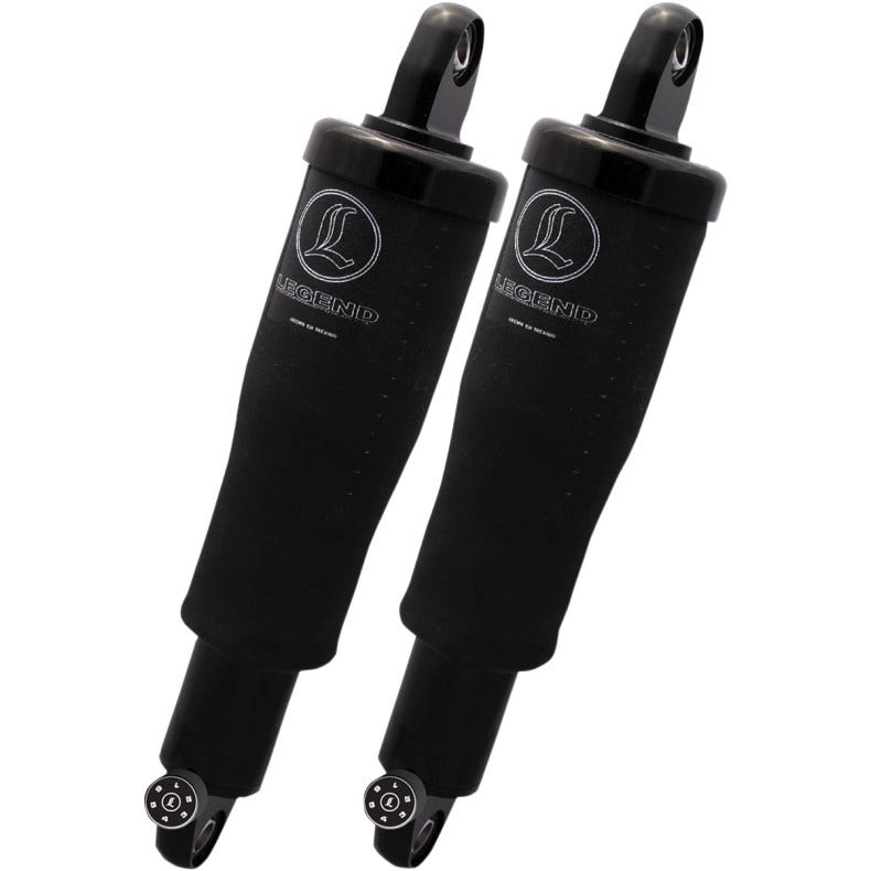 Legend Black Adjustable Aero Rear Air Ride Shocks Suspension Harley XL 04-13