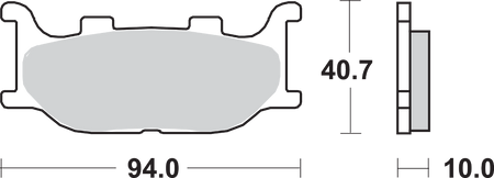 SBS Street Excel Sintered Brake Pads for Select 1983-2026 Yamaha Models