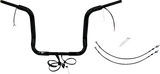 FBI Fat Baggers Wired 1-1/2" Round Top Handlebar Kits for FLH/X '14-'15 - Black / 14"