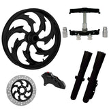 RC Components 23" Wheel Tire Rotor w/ Raked Triple Trees Lowers & Sliders