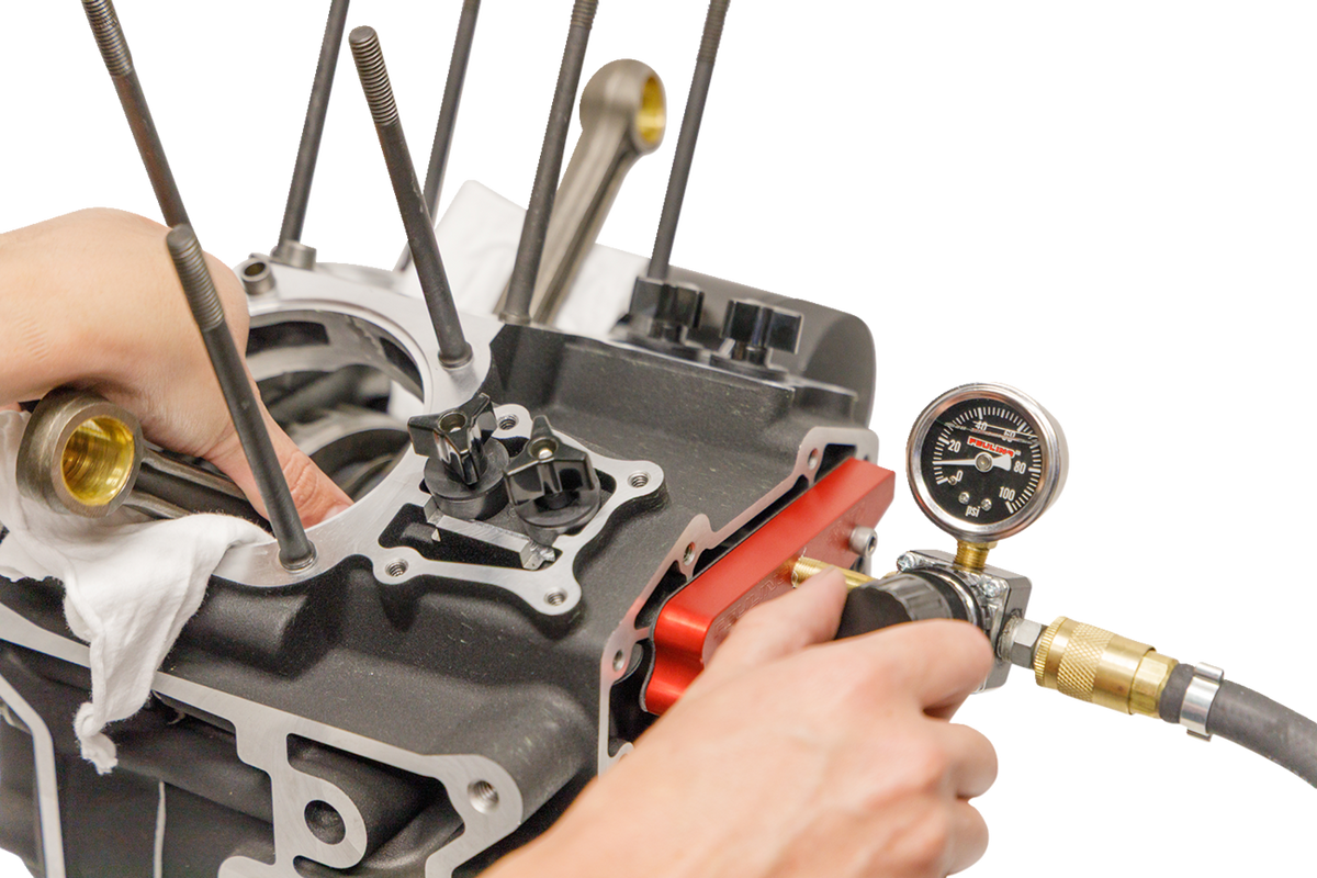 Feuling Assembled Engine Case Piston Cooling Jet Pressure Tester for 1999-2024 Harley-Davidson Touring / Softail / Dyna