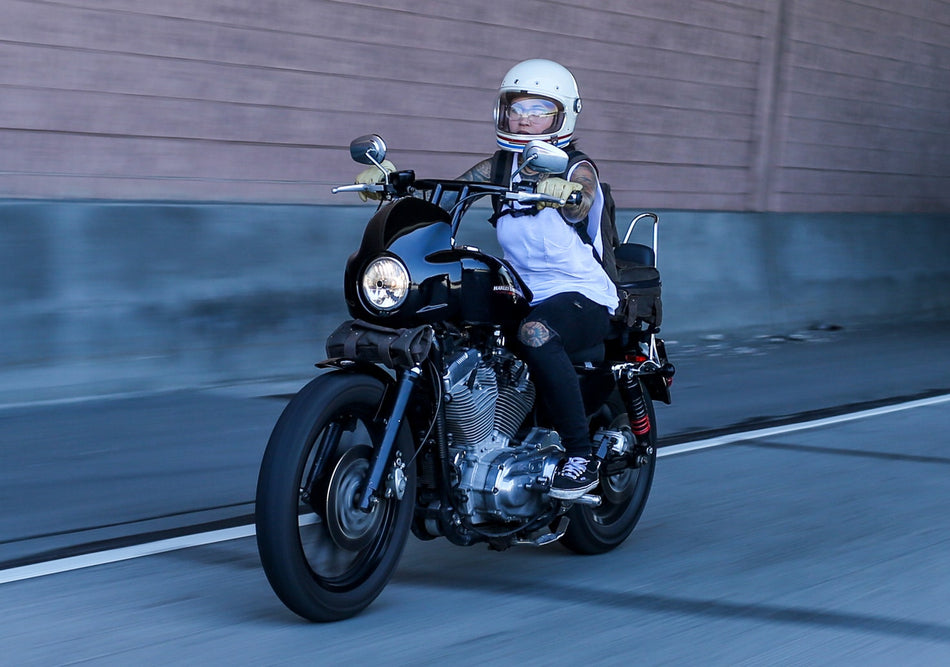 Burly Brand Cafe ABS Fairing Harley XL FXD FXR w/ 35mm-49mm Fork Tubes