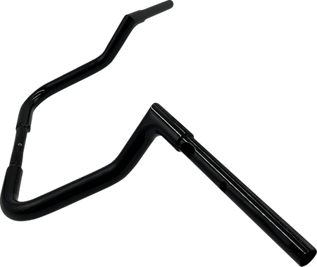 FBI Fat Baggers 1-1/4" EZ Flat Top Handlebars for Harley-Davidson FLH/X '23-'26 - Black / 11"