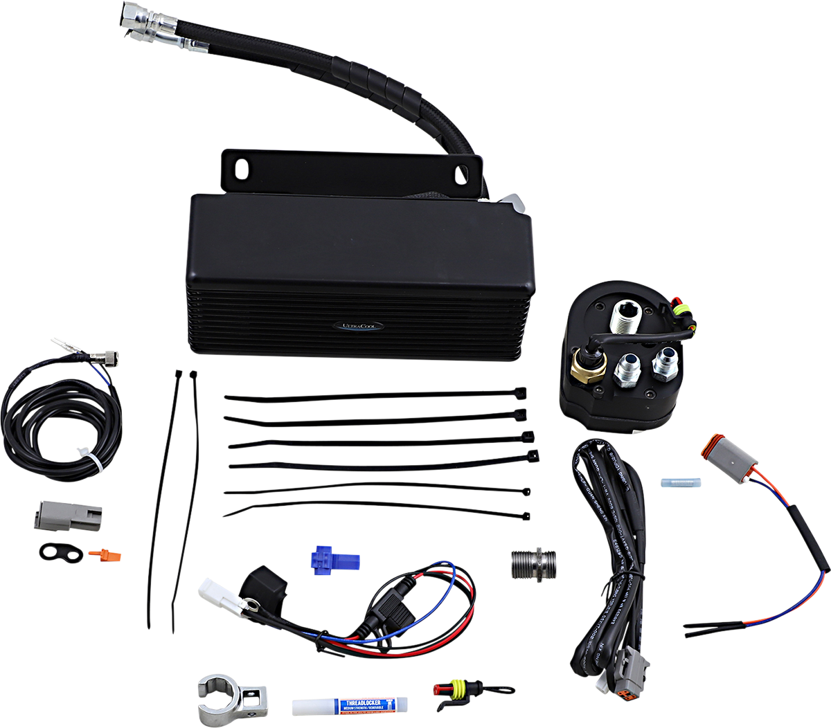 UltraCool RF-2 S&S T-Series 3.0 Below Regulator Mount Oil Cooler Kit for 2009-2016 Harley-Davidson Touring & Trike