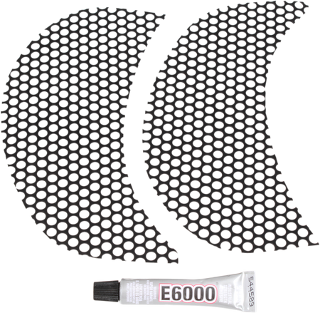 Klock Werks Fairing Vent Screen - Black / Round - FLTR