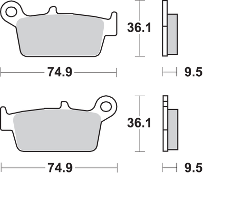 SBS SI Off-Road Sintered Brake Pads for Select 1983-2026 Models