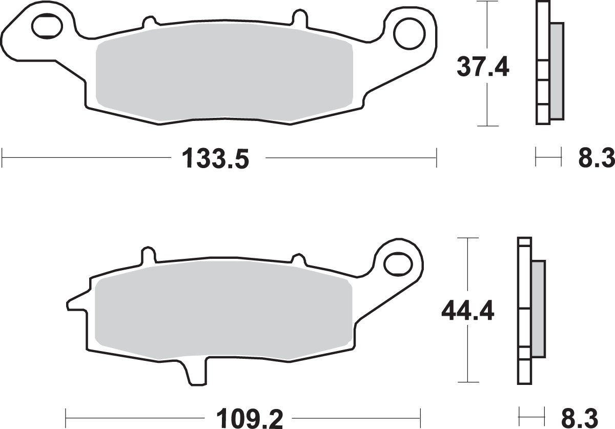 SBS Street Excel Sintered Brake Pads for Select 1983-2027 Suzuki Models