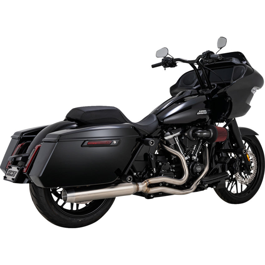 Vance & Hines Mid-Length 27347 2-into-1 Gaslighter Exhaust System M8 FLH